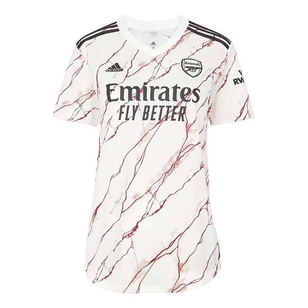 Camiseta Arsenal Segunda Equipación Mujer 2020-2021 Blanco